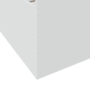 Rám postele se zásuvkami bílý 135 x 190 cm kompozitní dřevo - obrázek 8