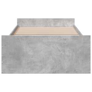 Rám postele se zásuvkami betonově šedý 75 x 190 cm kompozit - obrázek 4