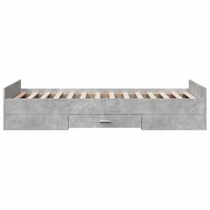 Rám postele se zásuvkami betonově šedý 75 x 190 cm kompozit - obrázek 5