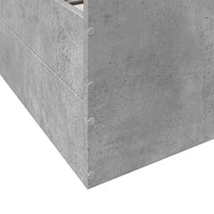 Rám postele se zásuvkami betonově šedý 75 x 190 cm kompozit - obrázek 8