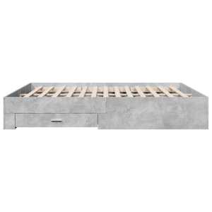 Rám postele se zásuvkami betonově šedý 180 x 200 cm kompozit - obrázek 5