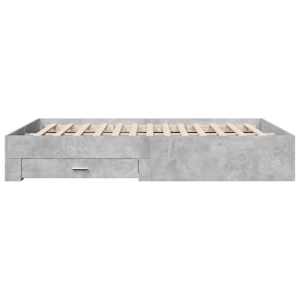 Rám postele se zásuvkami betonově šedý 160 x 200 cm kompozit - obrázek 5