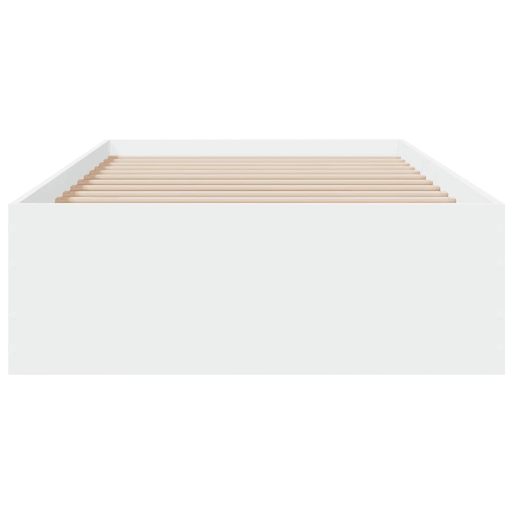 vidaXL Bedframe met lades bewerkt hout wit 100x200 cm, foto 4