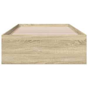 Rám postele se zásuvkami dub sonoma 100x200 cm kompozitní dřevo - obrázek 4