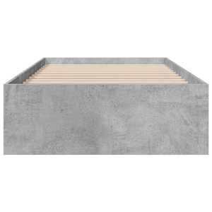 Rám postele se zásuvkami betonově šedý 100 x 200 cm kompozit - obrázek 4