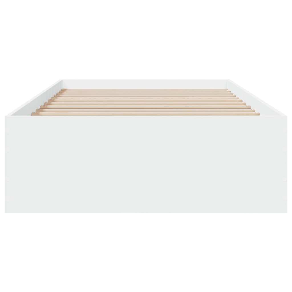 vidaXL Bedframe met lades bewerkt hout wit 90x200 cm, foto 4