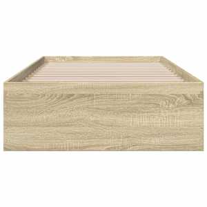 Rám postele se zásuvkami dub sonoma 75x190 cm kompozitní dřevo - obrázek 4