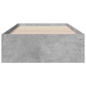 Rám postele se zásuvkami betonově šedý 75 x 190 cm kompozit - obrázek 4