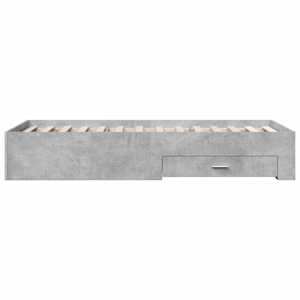 Rám postele se zásuvkami betonově šedý 75 x 190 cm kompozit - obrázek 5