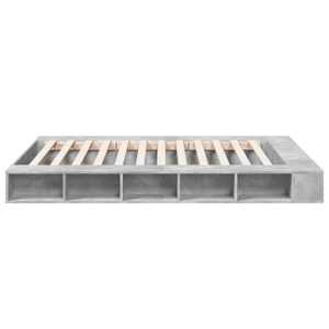 Rám postele betonově šedý 150 x 200 cm kompozitní dřevo - obrázek 5