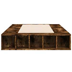 Rám postele kouřový dub 90 x 200 cm kompozitní dřevo - obrázek 4