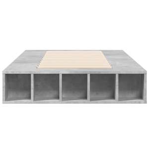 Rám postele betonově šedý 75 x 190 cm kompozitní dřevo - obrázek 4