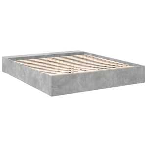Rám postele betonově šedý 180 x 200 cm kompozitní dřevo - obrázek 6