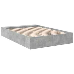 Rám postele betonově šedý 140 x 190 cm kompozitní dřevo - obrázek 6