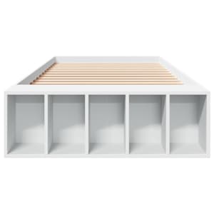 Rám postele bílý 100 x 200 cm kompozitní dřevo - obrázek 4