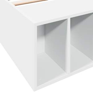 Rám postele bílý 90 x 200 cm kompozitní dřevo - obrázek 7