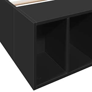 Rám postele černý 90 x 190 cm kompozitní dřevo - obrázek 7