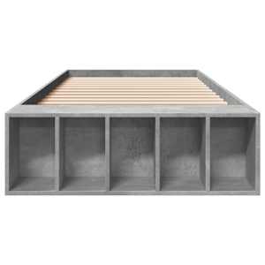 Rám postele betonově šedý 75 x 190 cm kompozitní dřevo - obrázek 4