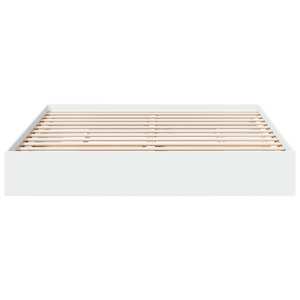 Rám postele se zásuvkami bílý 200 x 200 cm kompozitní dřevo - obrázek 4