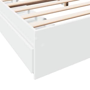 Rám postele se zásuvkami bílý 180 x 200 cm kompozitní dřevo - obrázek 8