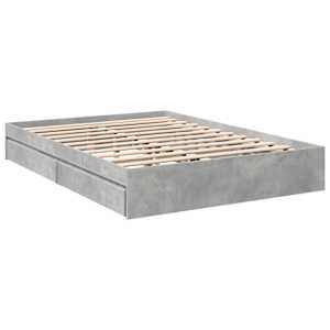 Rám postele se zásuvkami betonově šedý 160 x 200 cm kompozit - obrázek 6
