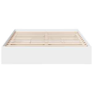 Rám postele se zásuvkami bílý 150 x 200 cm kompozitní dřevo - obrázek 4