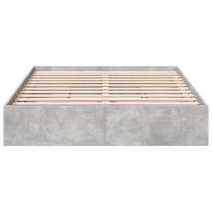 Rám postele se zásuvkami betonově šedý 150 x 200 cm kompozit - obrázek 4