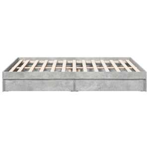 Rám postele se zásuvkami betonově šedý 150 x 200 cm kompozit - obrázek 5