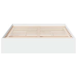 Rám postele se zásuvkami bílý 140 x 200 cm kompozitní dřevo - obrázek 4