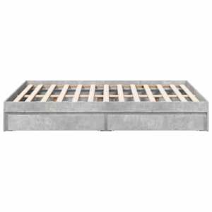 Rám postele se zásuvkami betonově šedý 120 x 200 cm kompozit - obrázek 5