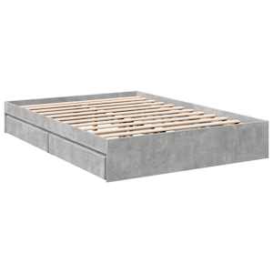 Rám postele se zásuvkami betonově šedý 120 x 200 cm kompozit - obrázek 6