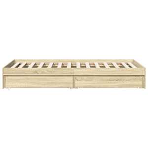 Rám postele se zásuvkami dub sonoma 100x200 cm kompozitní dřevo - obrázek 5
