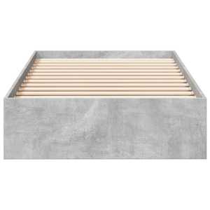 Rám postele se zásuvkami betonově šedý 100 x 200 cm kompozit - obrázek 4