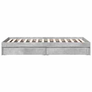 Rám postele se zásuvkami betonově šedý 100 x 200 cm kompozit - obrázek 5