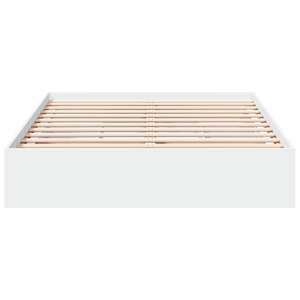 Rám postele se zásuvkami bílý 140 x 190 cm kompozitní dřevo - obrázek 4