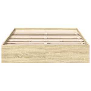 Rám postele se zásuvkami dub sonoma 140x190 cm kompozitní dřevo - obrázek 4