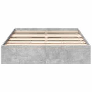 Rám postele se zásuvkami betonově šedý 140 x 190 cm kompozit - obrázek 4