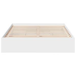 Rám postele se zásuvkami bílý 135 x 190 cm kompozitní dřevo - obrázek 4