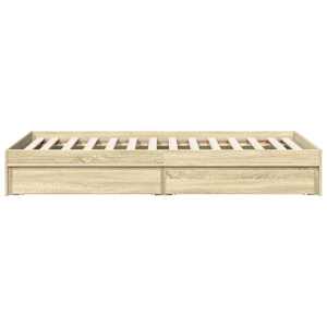 Rám postele se zásuvkami dub sonoma 90x190 cm kompozitní dřevo - obrázek 5