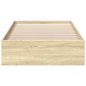 Rám postele se zásuvkami dub sonoma 75x190 cm kompozitní dřevo - obrázek 4