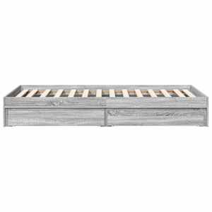 Rám postele se zásuvkami šedý sonoma 75x190 cm kompozitní dřevo - obrázek 5