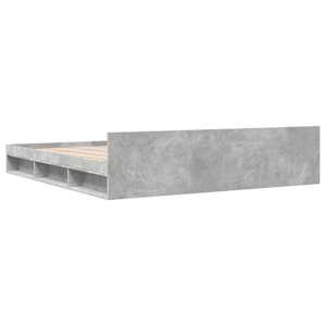 Rám postele se zásuvkami betonově šedý 200 x 200 cm kompozit - obrázek 6