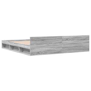 Rám postele se zásuvkami šedý sonoma 200 x 200 cm kompozit - obrázek 6
