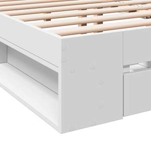 Rám postele se zásuvkami bílý 180 x 200 cm kompozitní dřevo - obrázek 8