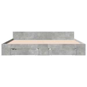 Rám postele se zásuvkami betonově šedý 180 x 200 cm kompozit - obrázek 4