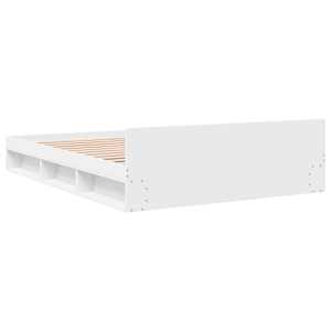 Rám postele se zásuvkami bílý 140 x 190 cm kompozitní dřevo - obrázek 6