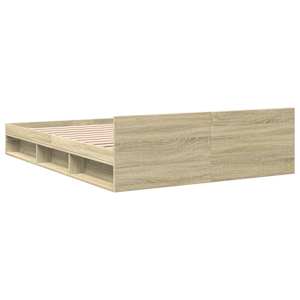 Rám postele se zásuvkami dub sonoma 140x190 cm kompozitní dřevo - obrázek 6