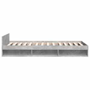Rám postele se zásuvkou betonově šedý 100 x 200 cm kompozit - obrázek 5