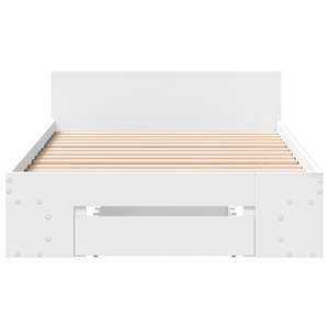 Rám postele se zásuvkou bílý 75 x 190 cm kompozitní dřevo - obrázek 4