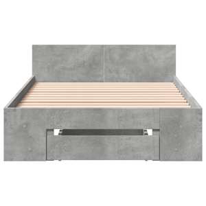 Rám postele se zásuvkou betonově šedý 75x190cm kompozitní dřevo - obrázek 4